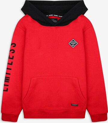 Threadboys Sweatshirt 'Honest' in Rot: predná strana