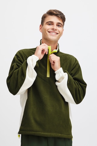 The Jogg Concept Fleece jas 'Clara' in Groen: voorkant