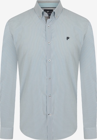 DENIM CULTURE Button Up Shirt 'Rex' in Blue: front