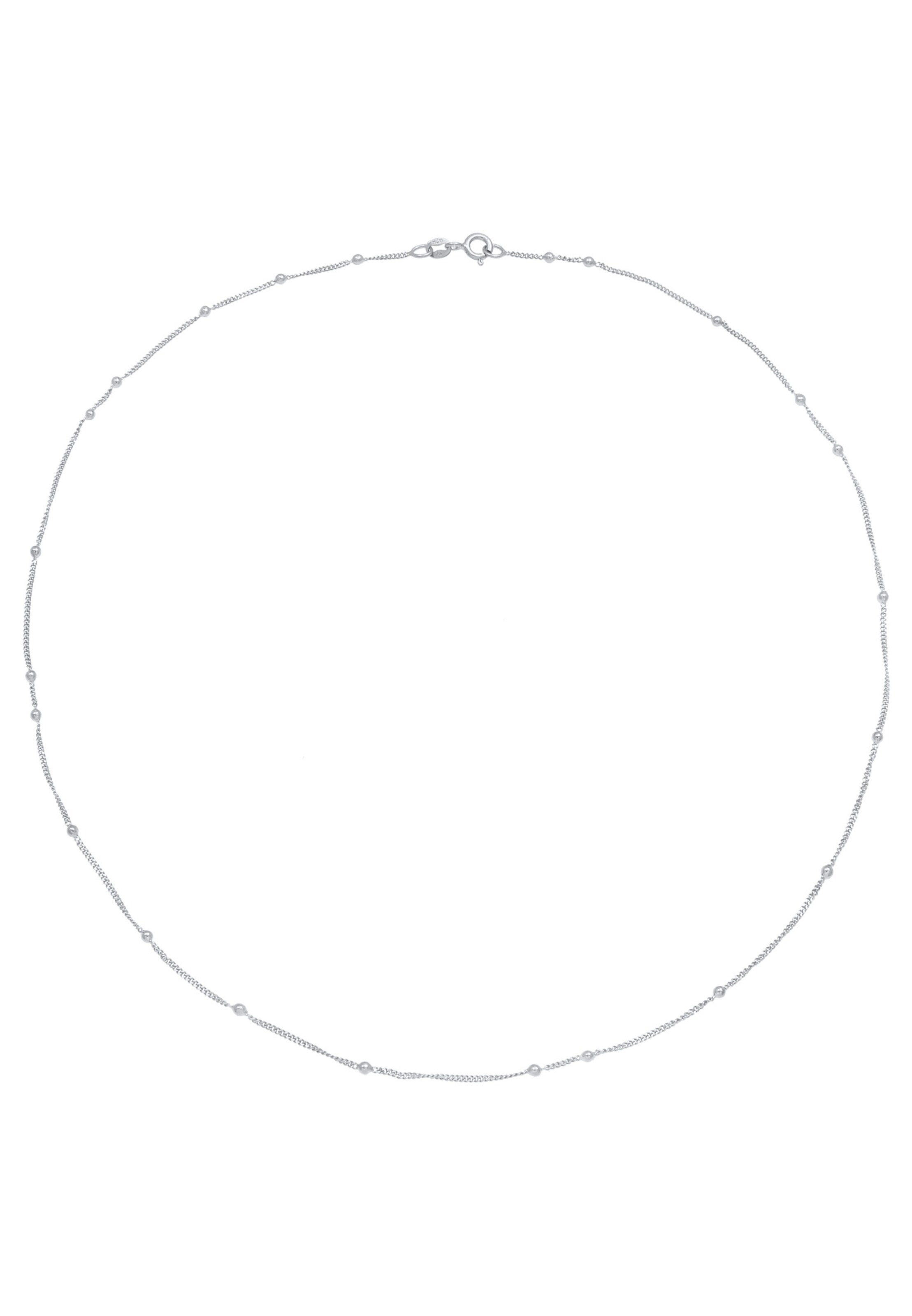ELLI Halskette Basic Kette, Kugel in Silber