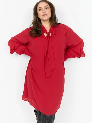 Wasabi Concept Kjole ' WA-THERESE ' i rød: forside