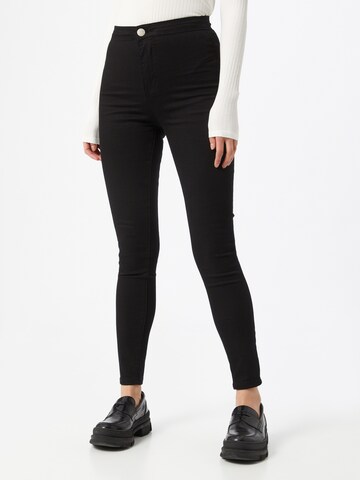 Skinny Jeans de la GLAMOROUS pe negru: față