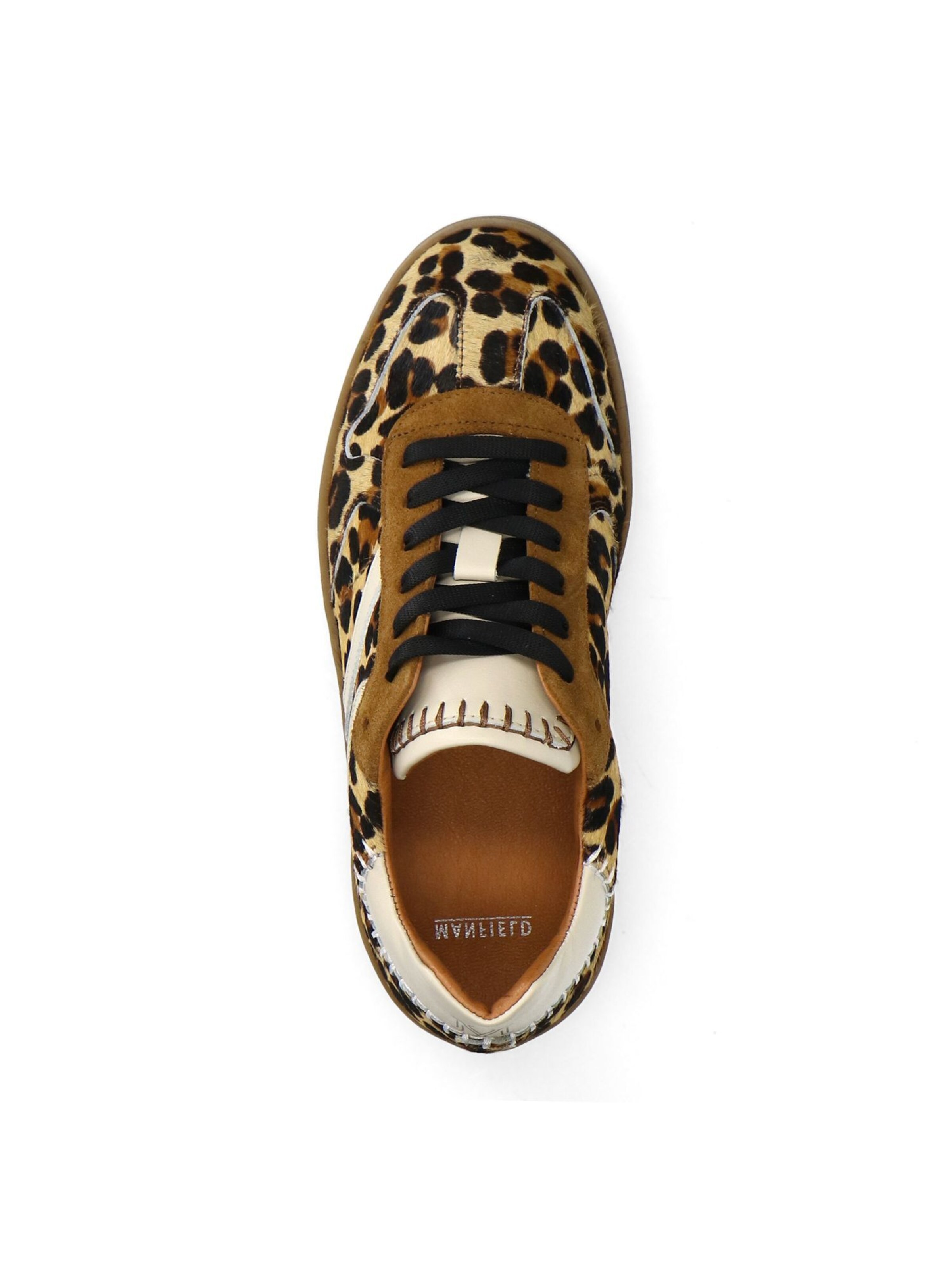 MANFIELD Sneakers laag in Beige