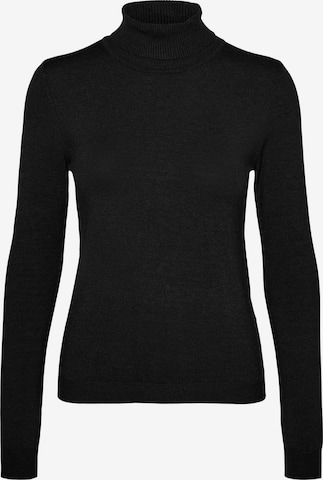 VERO MODA Pulover 'Happiness' | črna barva: sprednja stran