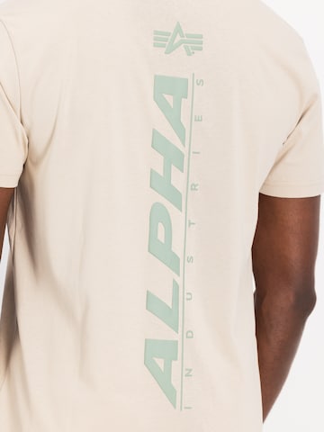 ALPHA INDUSTRIES T-shirt i beige