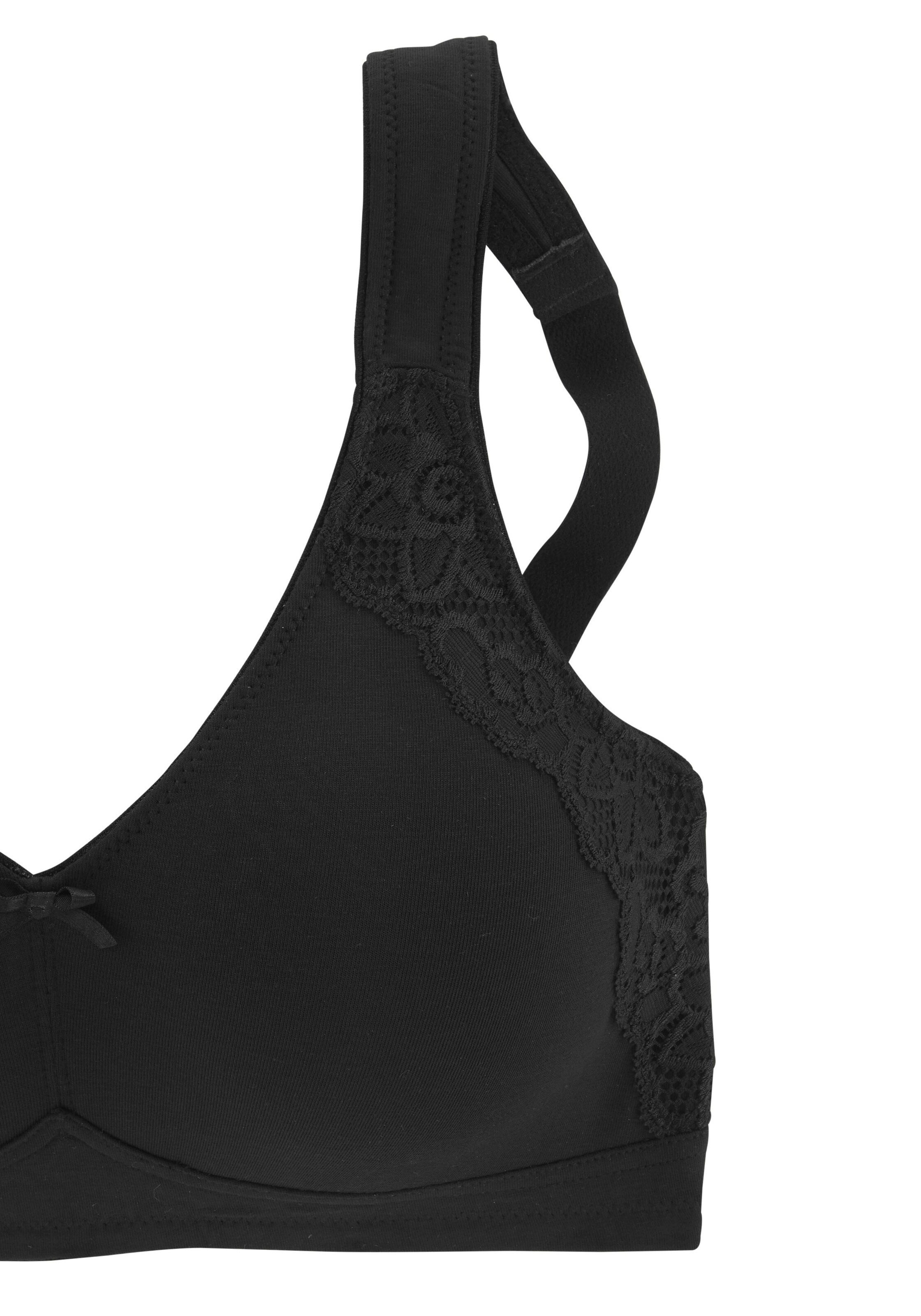 PETITE FLEUR Bralette Bra in Black