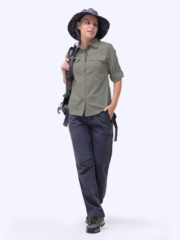33,000ft Athletic Button Up Shirt '33,000ft Women's Hiking Long Sleeve Shirts' in Green