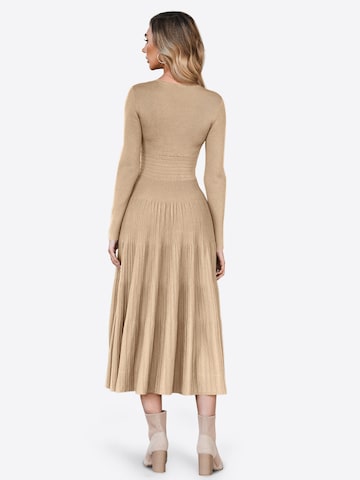 Imily Bela Pletena obleka | zelena barva: zadnja stran