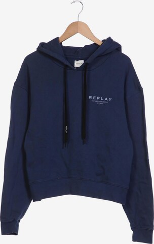 REPLAY Sweatshirt & Zip-Up Hoodie in M in Blue: front