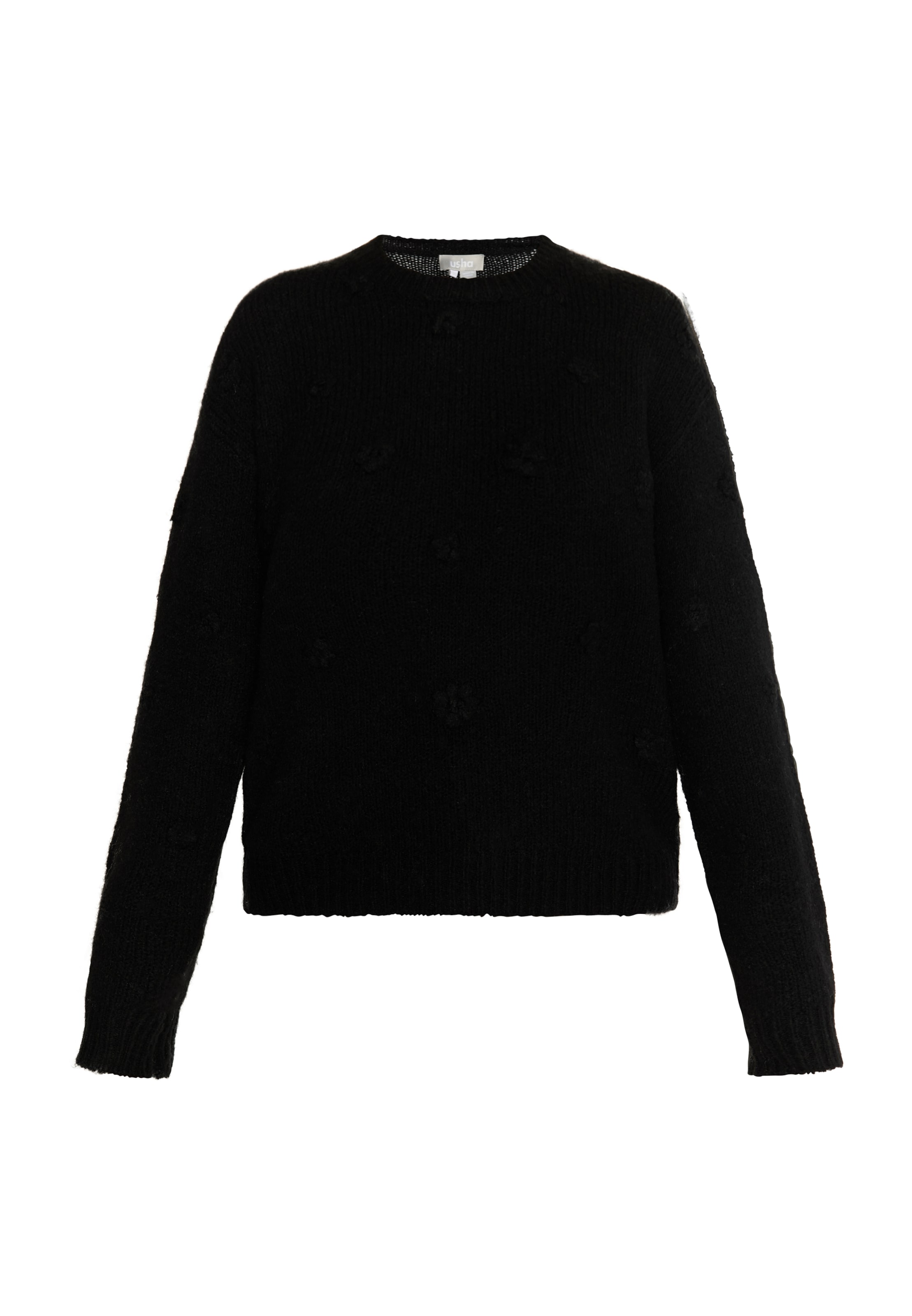 melns Usha Džemperis: no priekšpuses