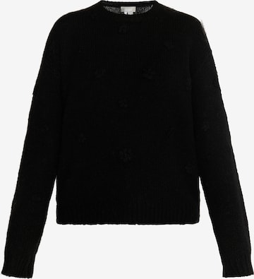 Pull-over Usha en noir : devant