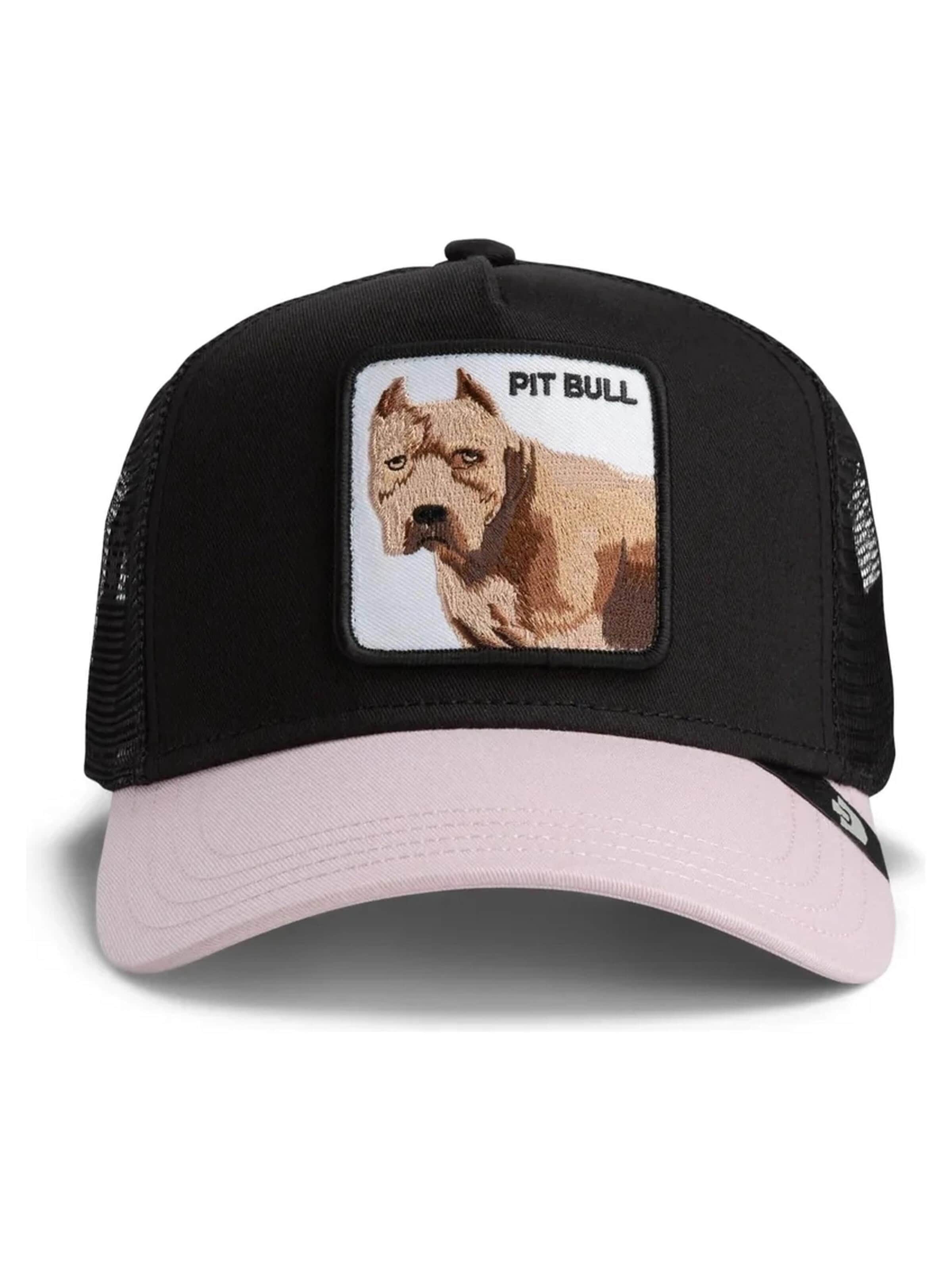 GOORIN Bros.Šilterica 'Gorra goorin bros negra/rosa pitbull trucker cap' - crna boja: prednji dio