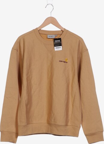 Carhartt WIP Sweatshirt & Zip-Up Hoodie in M in Beige: front