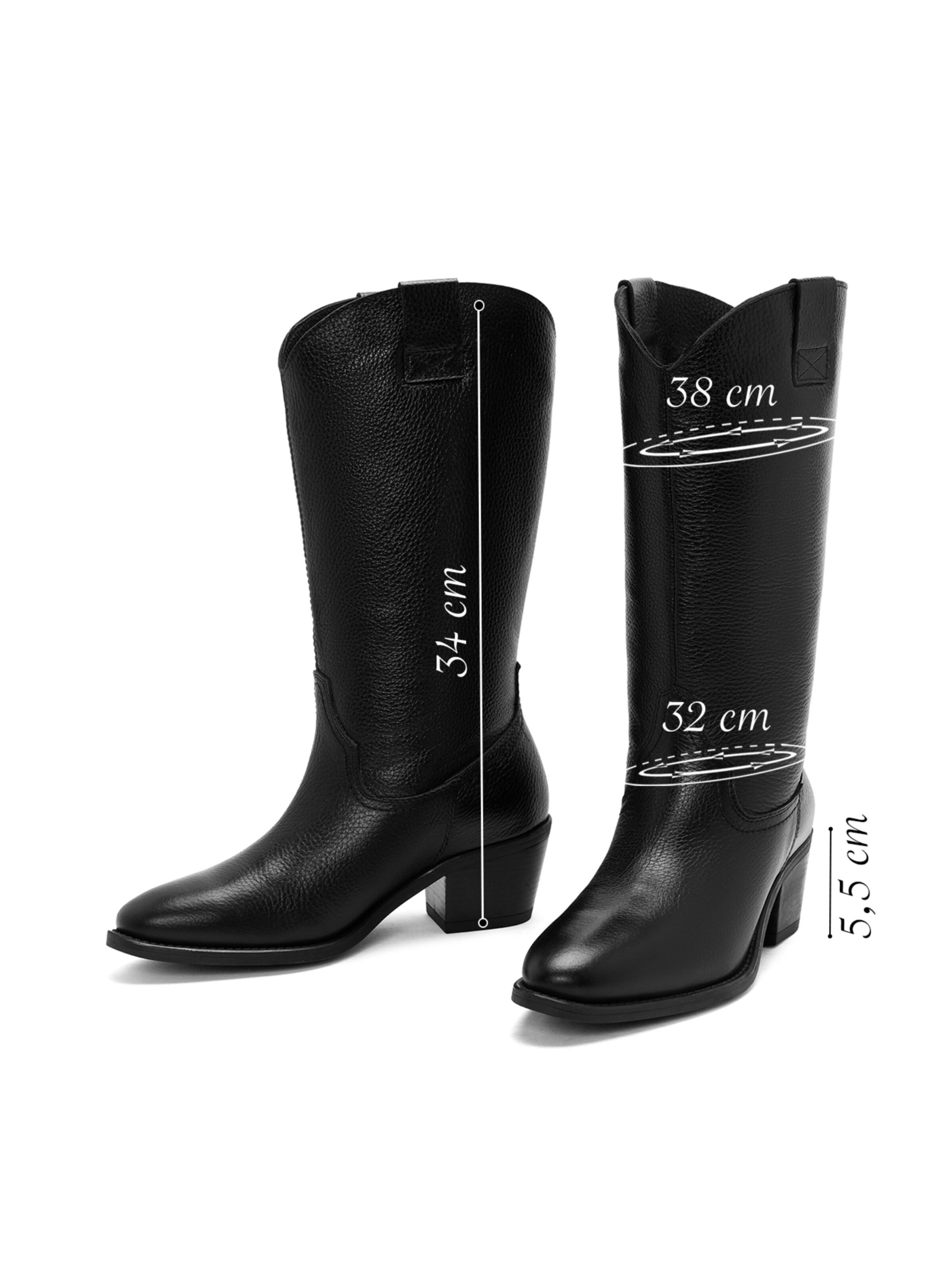 Bottes de cowboy Derimod en noir