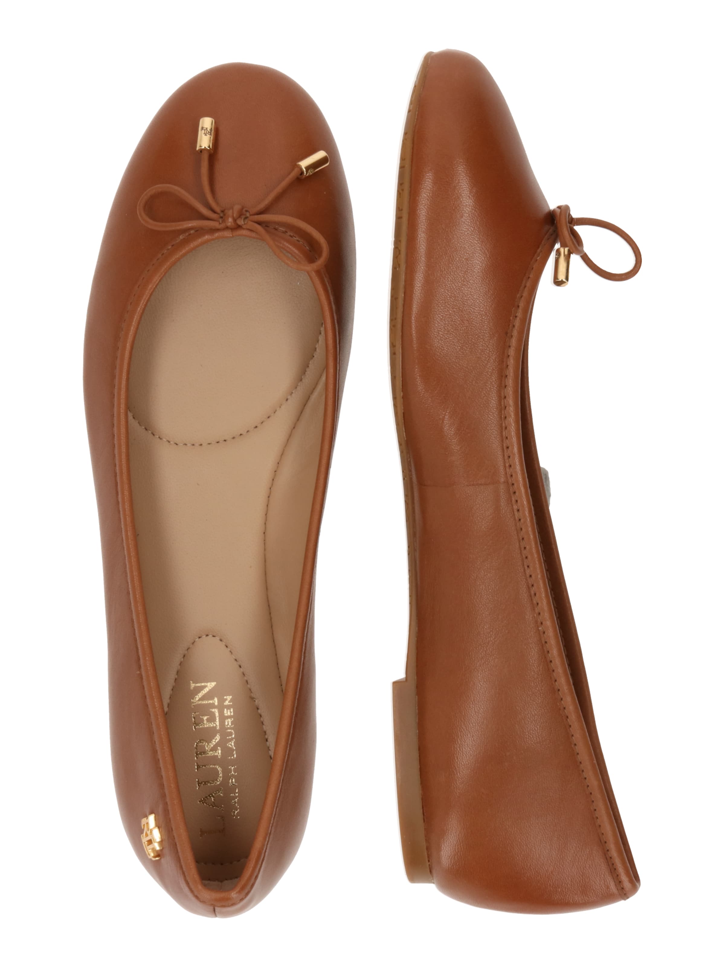 Lauren Ralph Lauren Балетки 'JAYNA' в Коричневый