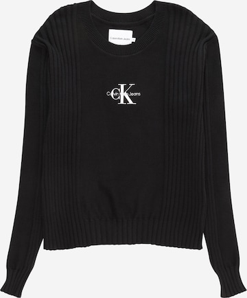 Calvin Klein Jeans Sweater in Black: front