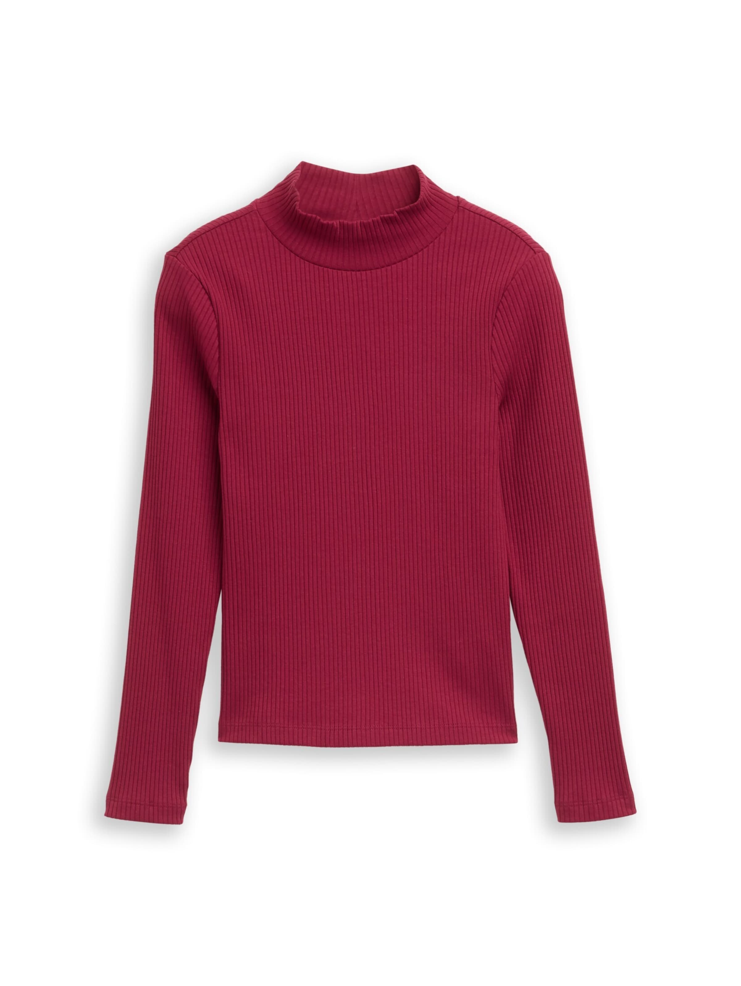 TOM TAILOR Shirt in Rood: voorkant