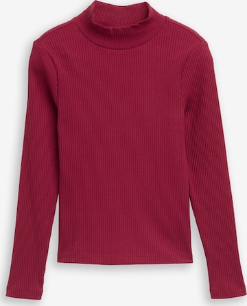 TOM TAILOR Shirt in Rood: voorkant