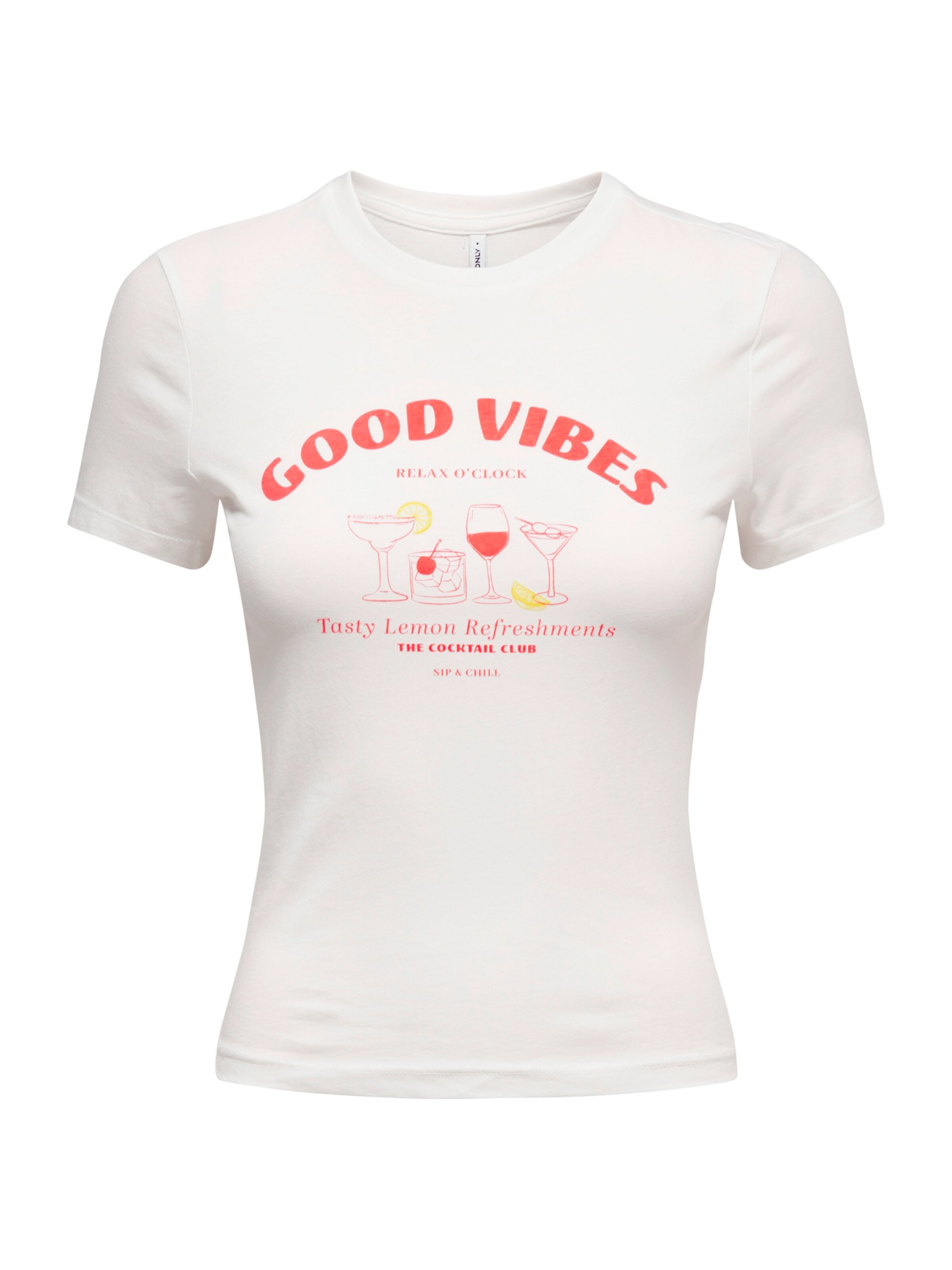 ONLY Футболка в Желтый / Темно-оранжевый / Грязно-белый, Обзор товара