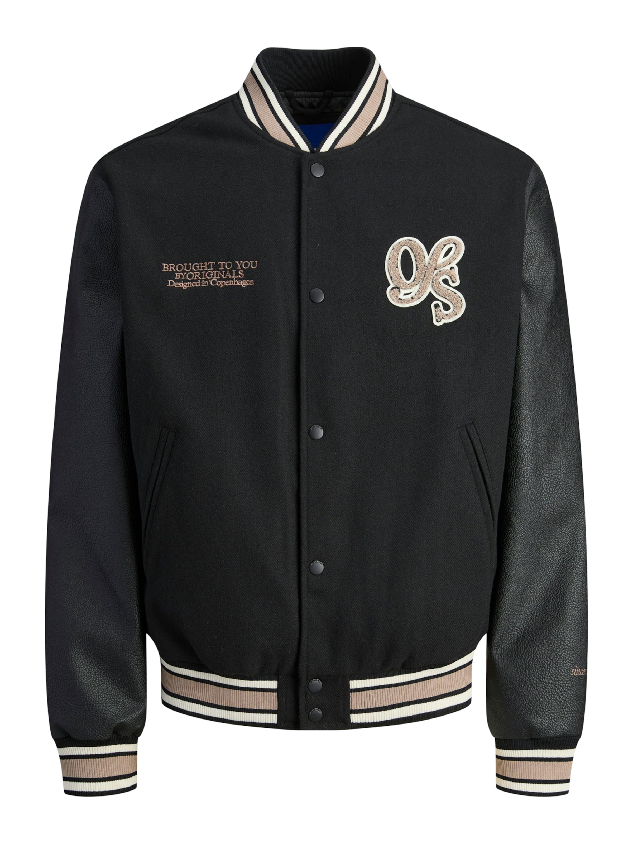 Giacca di mezza stagione 'JORMeadowns' di JACK & JONES in nero: frontale