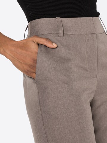 ICHI Zúžený strih Chino nohavice - Hnedá