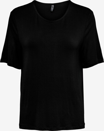 PIECES - Camiseta 'Mikela' en negro: frente