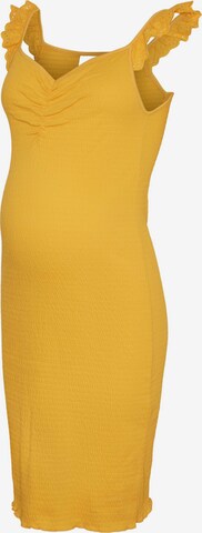 MAMALICIOUS Šaty 'Linde' – žlutá: přední strana