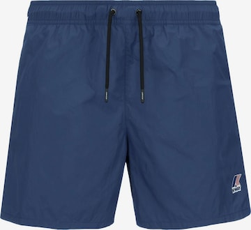K-Way Szorty kąpielowe 'K-WAY COSTUME DA BAGNO BOXER Costumi da bagno' w kolorze niebieski: przód