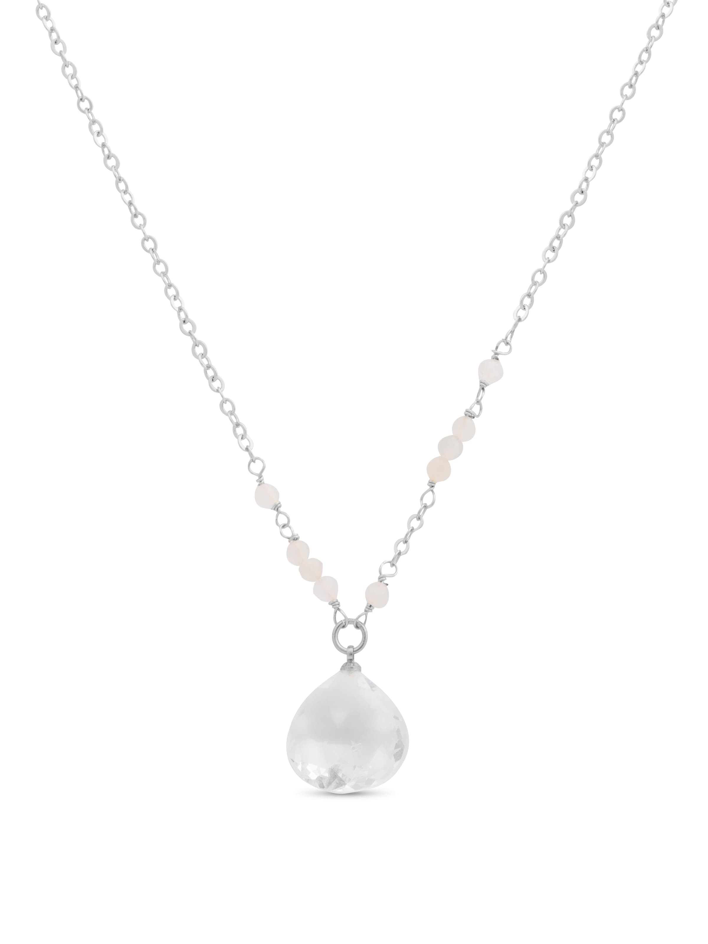 Luxenter Ketting 'Zoqoyi' in Wit: voorkant