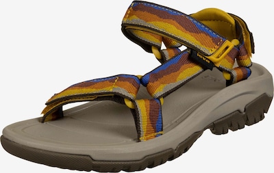 TEVA Sandales en bleu roi / marron châtaigne / rouille / brun foncé / jaune d'or, Vue avec produit