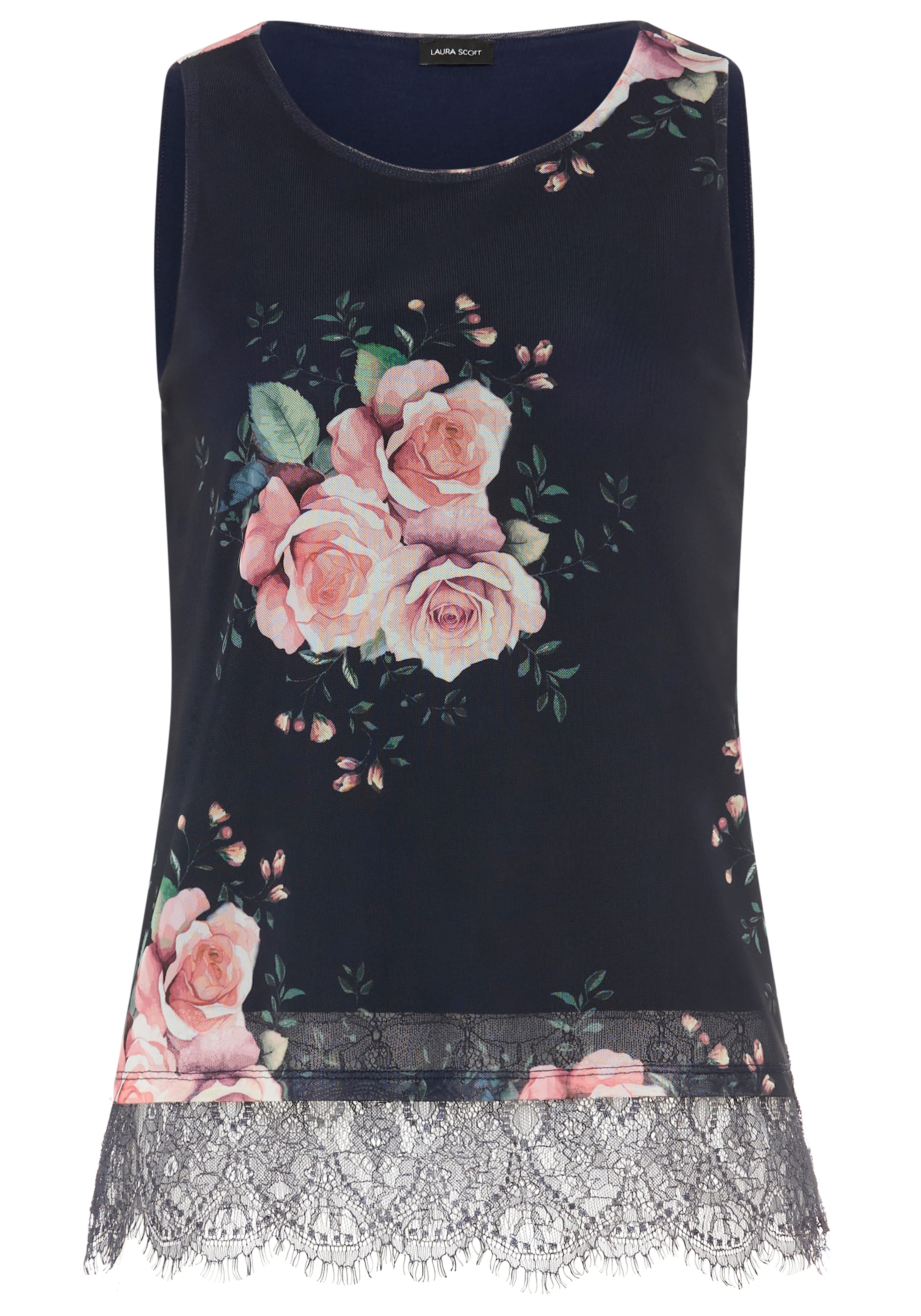 LAURA SCOTT Blouse in Blue: front