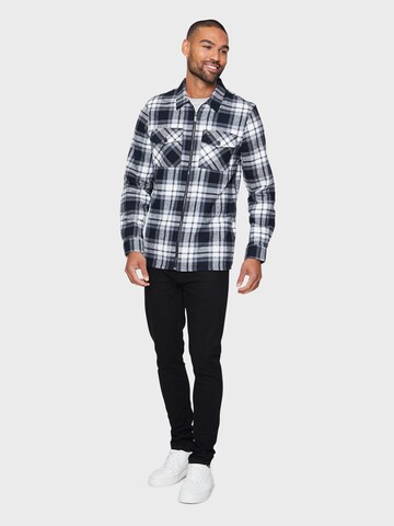 Threadbare Regular fit Button Up Shirt 'Fuji' in Black