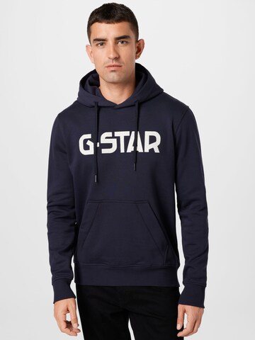 G-Star RAW Majica | modra barva: sprednja stran