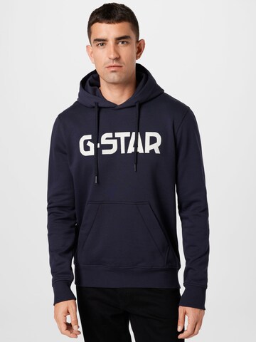 G-Star RAW Mikina - Modrá: predná strana