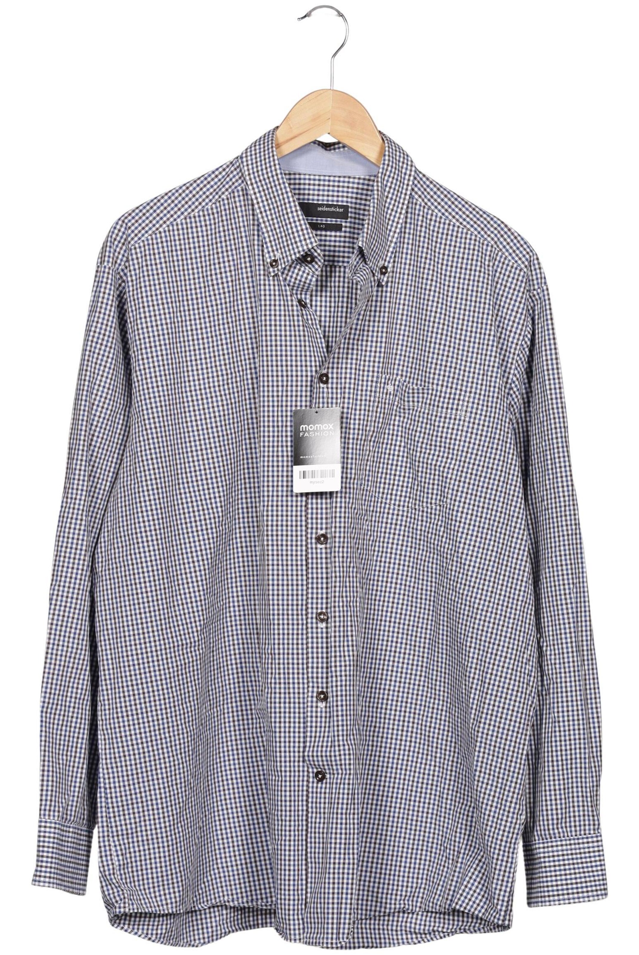 SEIDENSTICKER Button Up Shirt in XXL in Blue, Item view