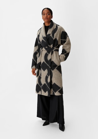 COMMA Between-Seasons Coat in Beige: front