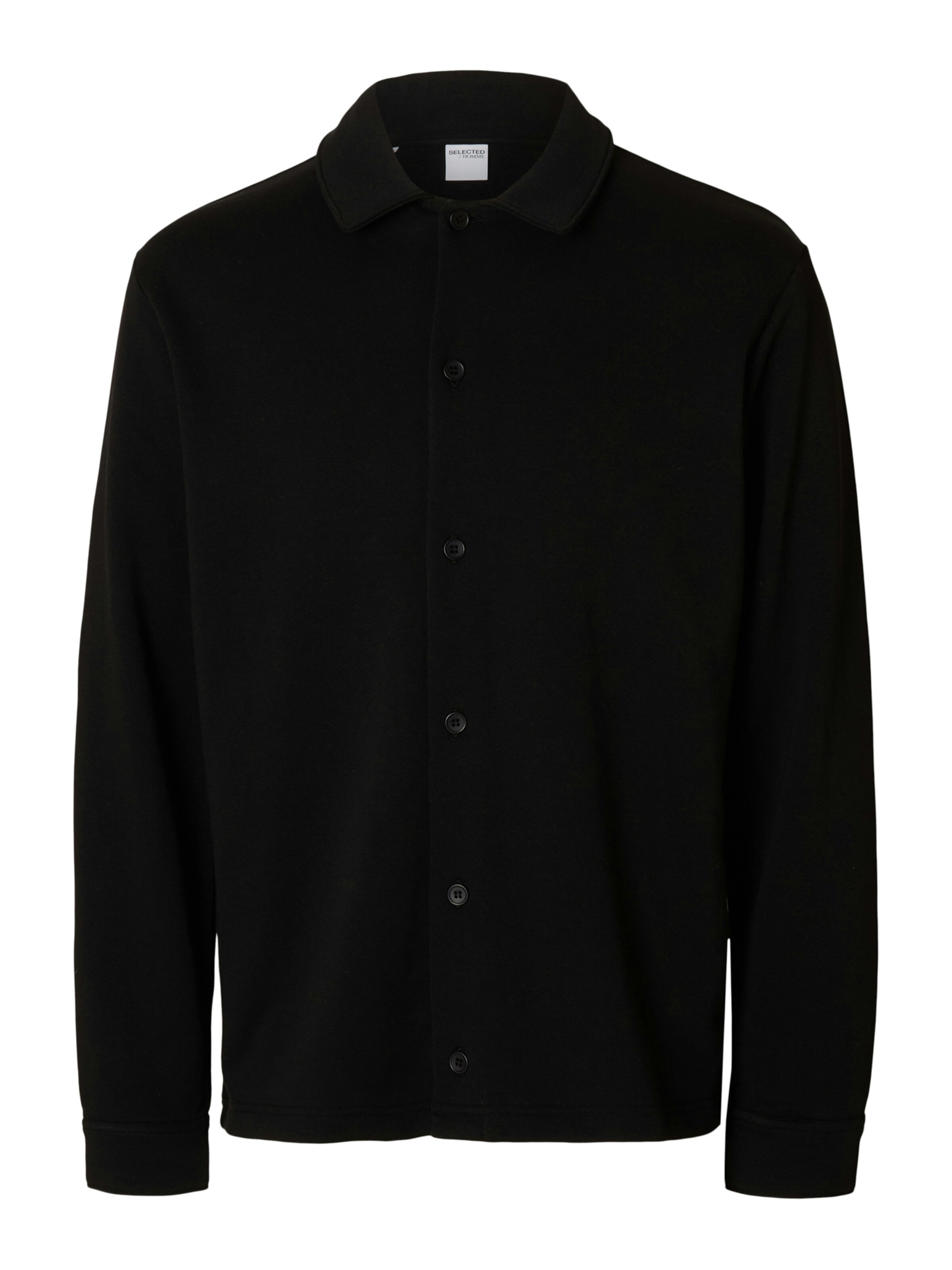 SELECTED Sweatjacke 'SLHJACKIE' in Schwarz: Vorderseite