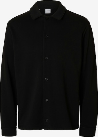 SELECTED Sweatjacke 'SLHJACKIE' in Schwarz: Vorderseite
