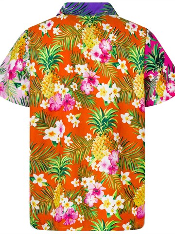 King Kameha Shirt 'Pineapple Flowers' in Mixed colors