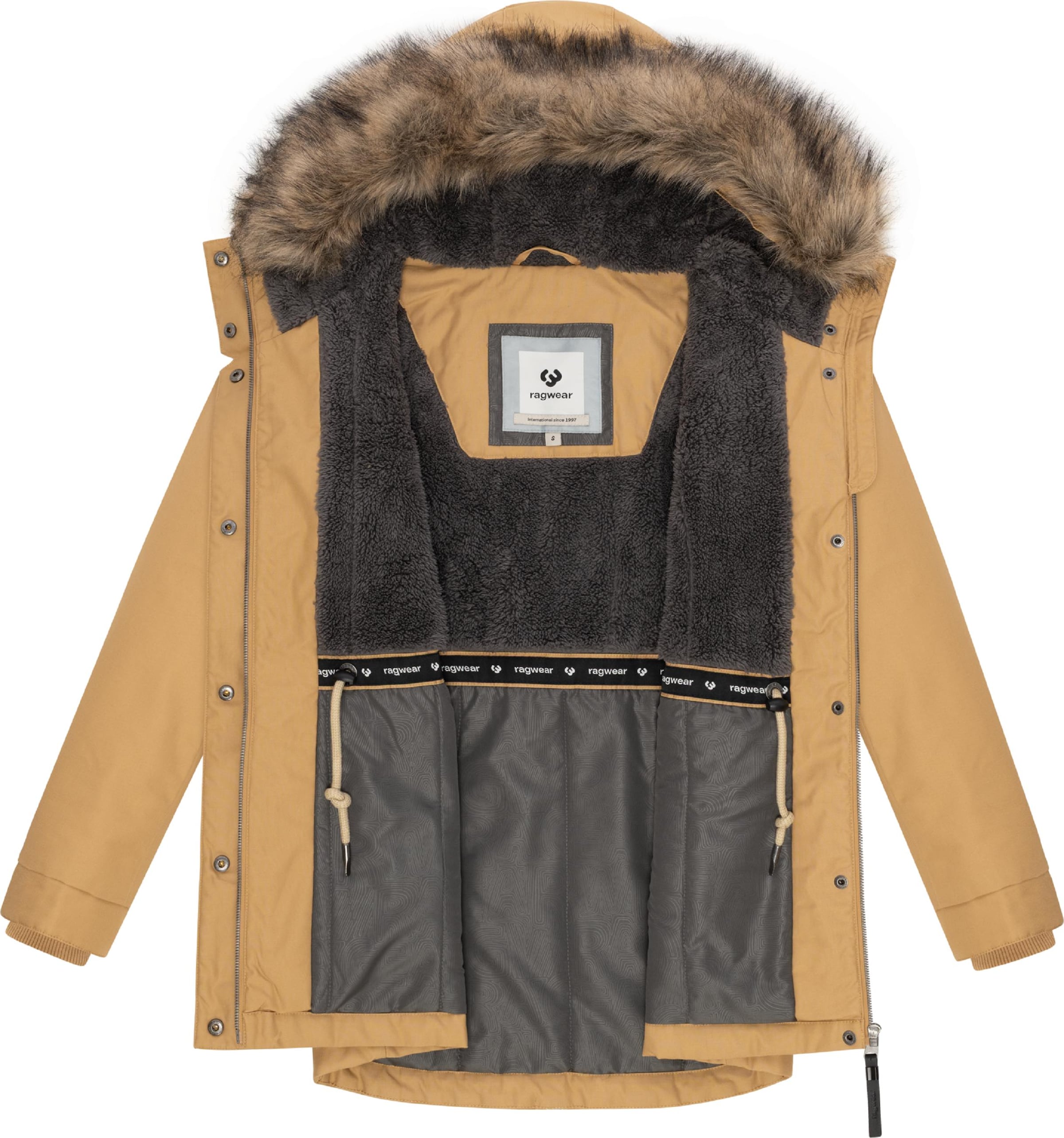Ragwear Winterparka 'Tawny Short' in Braun