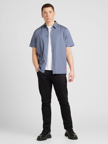 HUGO Regular fit Button Up Shirt 'Ebor' in Blue