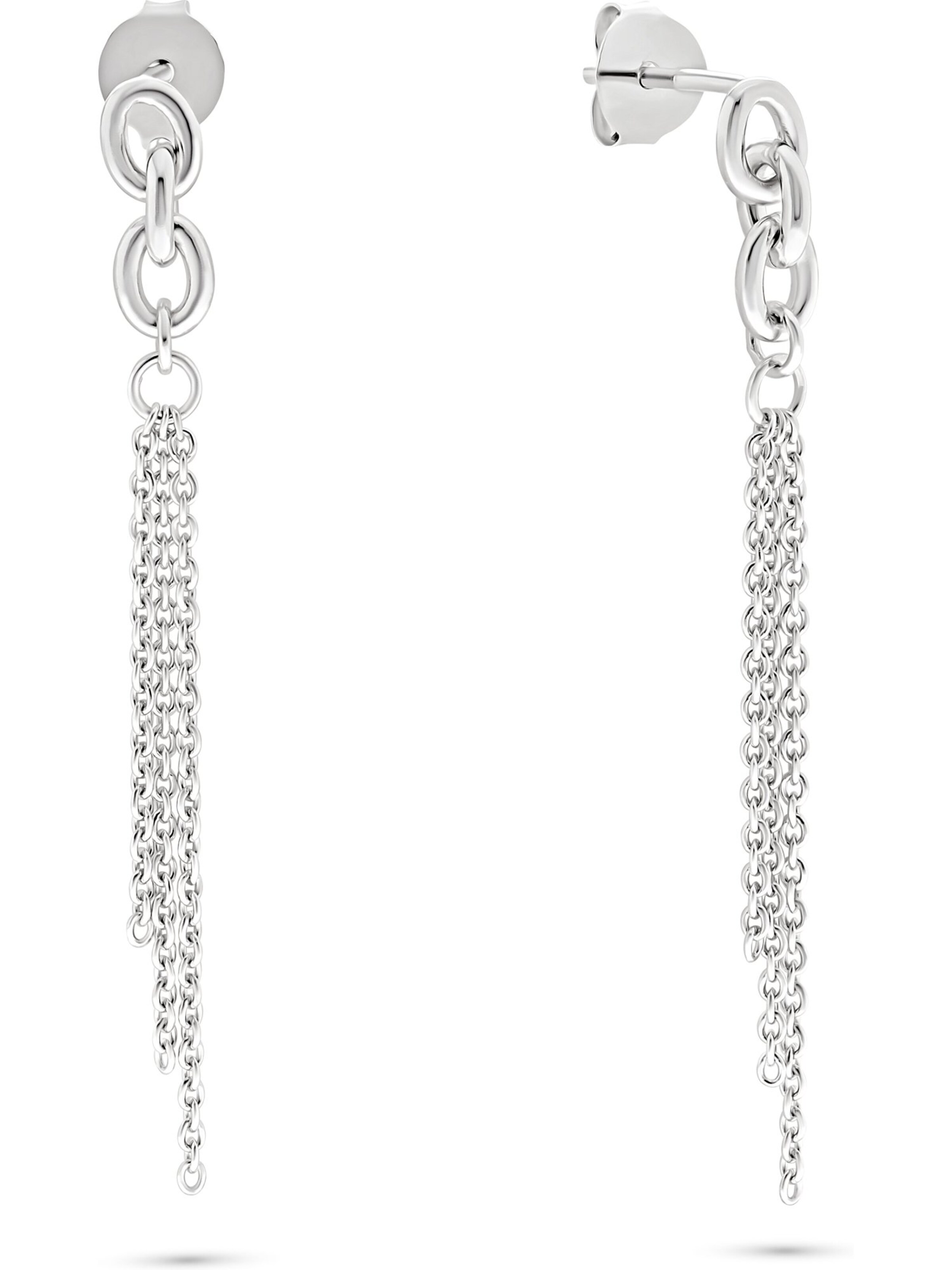 FAVS Earrings in Silver: front