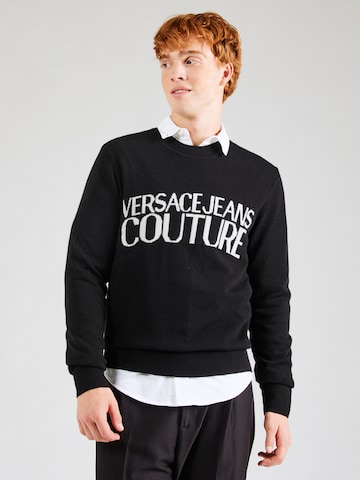 Versace Jeans Couture Sweater in Black: front