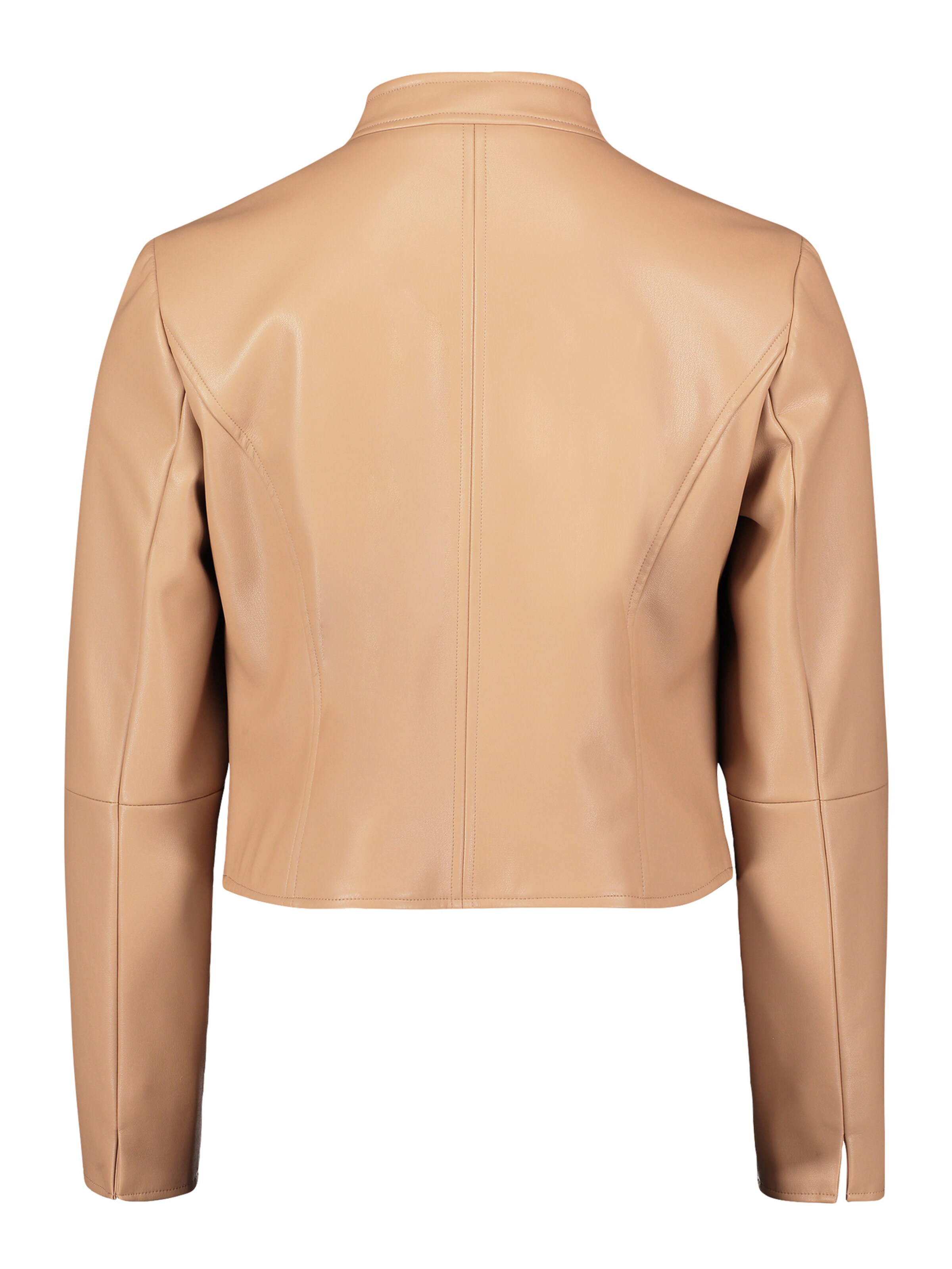 Betty & Co Bikerjacke mit Stehkragen in Braun