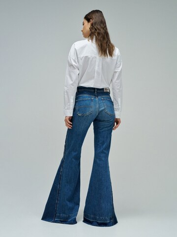 évasé Jean 'Faith' Salsa Jeans en bleu