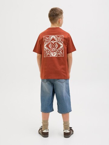 T-Shirt Jack & Jones Junior en marron : devant