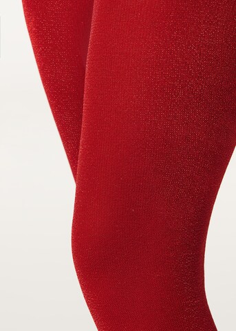 CALZEDONIA Regular Tights in Red