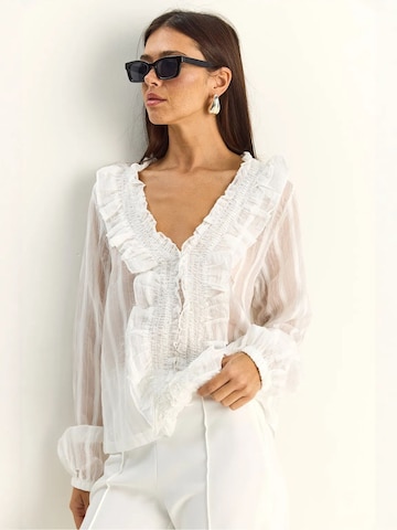 Bianco Lucci Blouse in White