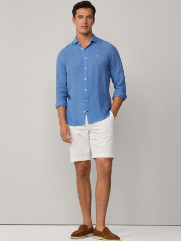Hackett London Regular Fit Hemd 'Ess' in Blau