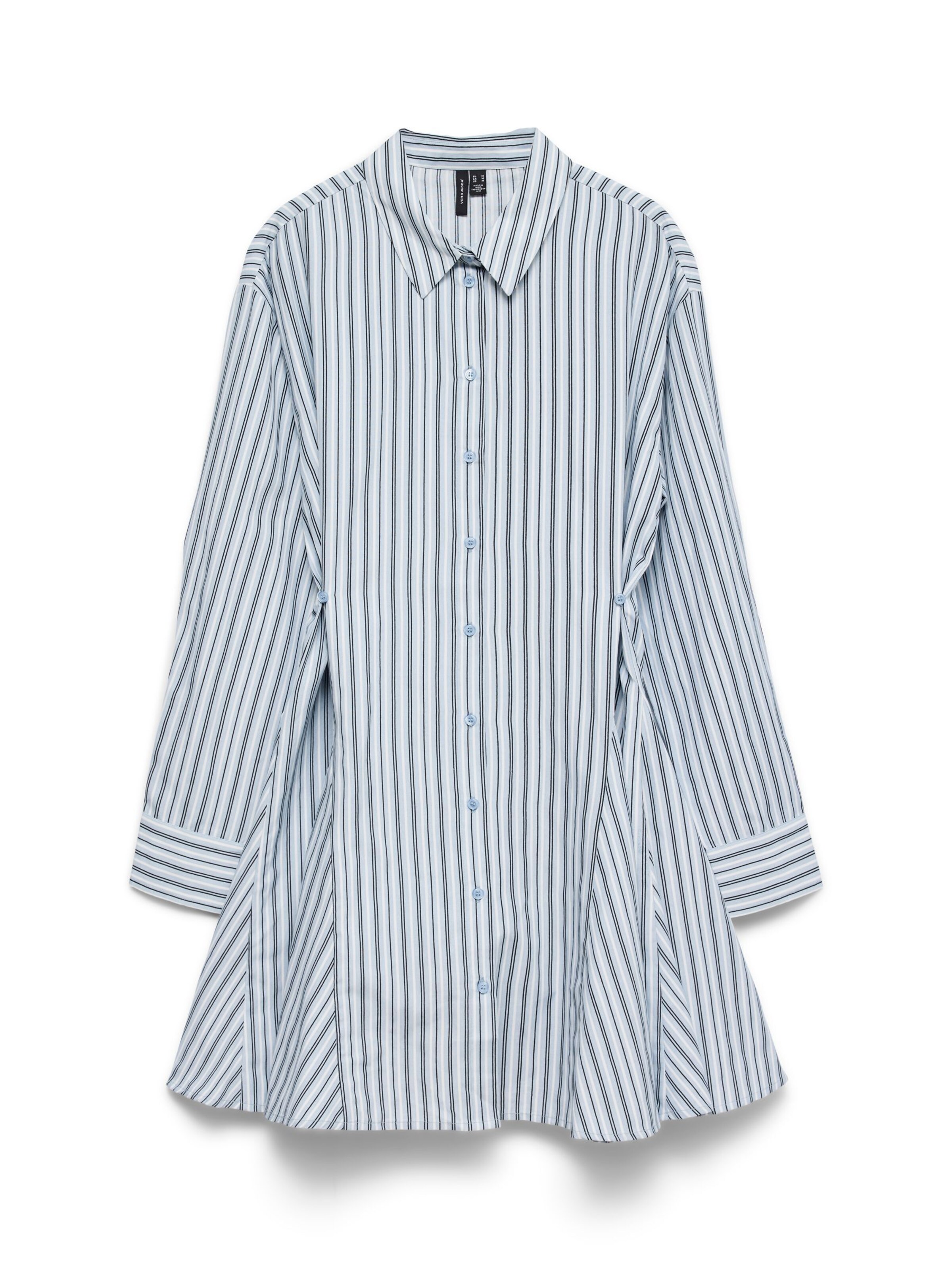 VERO MODA Blousejurk 'VMSiena' in de kleur Hemelsblauw / Zwart / Wit, Productweergave